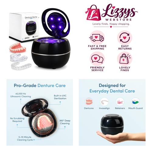 Denture dome ultrasonic - denture,