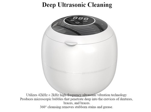 Ultrasonic retainer cleaner - ultrasonic, uv